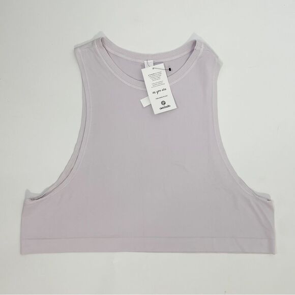 avocado Go To cropped seamless muscle tank in lavender - Picture 1 of 5
